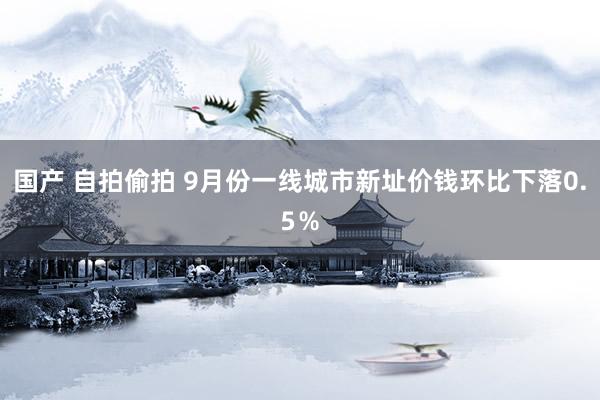 国产 自拍偷拍 9月份一线城市新址价钱环比下落0.5％