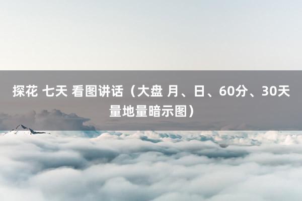 探花 七天 看图讲话（大盘 月、日、60分、30天量地量暗示图）