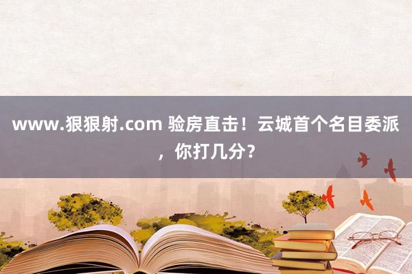 www.狠狠射.com 验房直击！云城首个名目委派，你打几分？