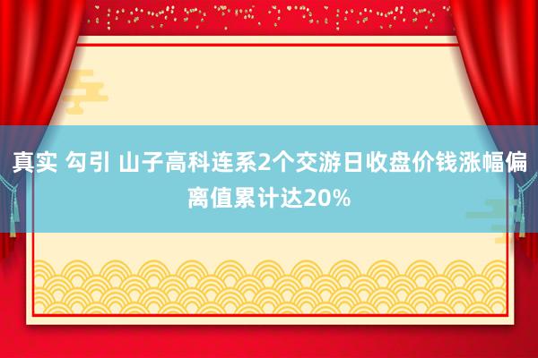 真实 勾引 山子高科连系2个交游日收盘价钱涨幅偏离值累计达20%