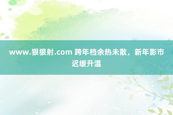 www.狠狠射.com 跨年档余热未散，新年影市迟缓升温